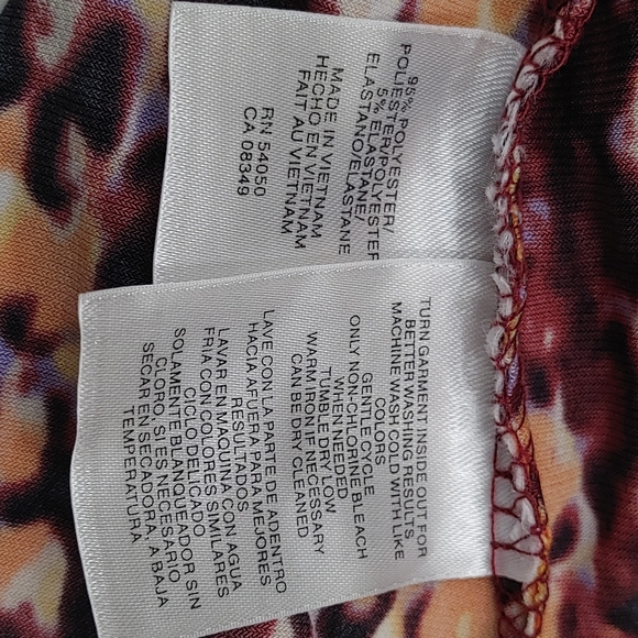 Anne Klein Faux Wrap Top Size M - Picture 7 of 8